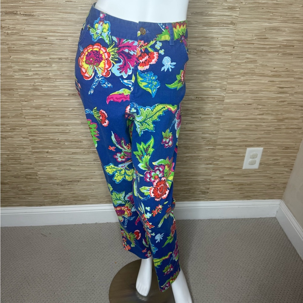Vintage Floral Printed Jeans